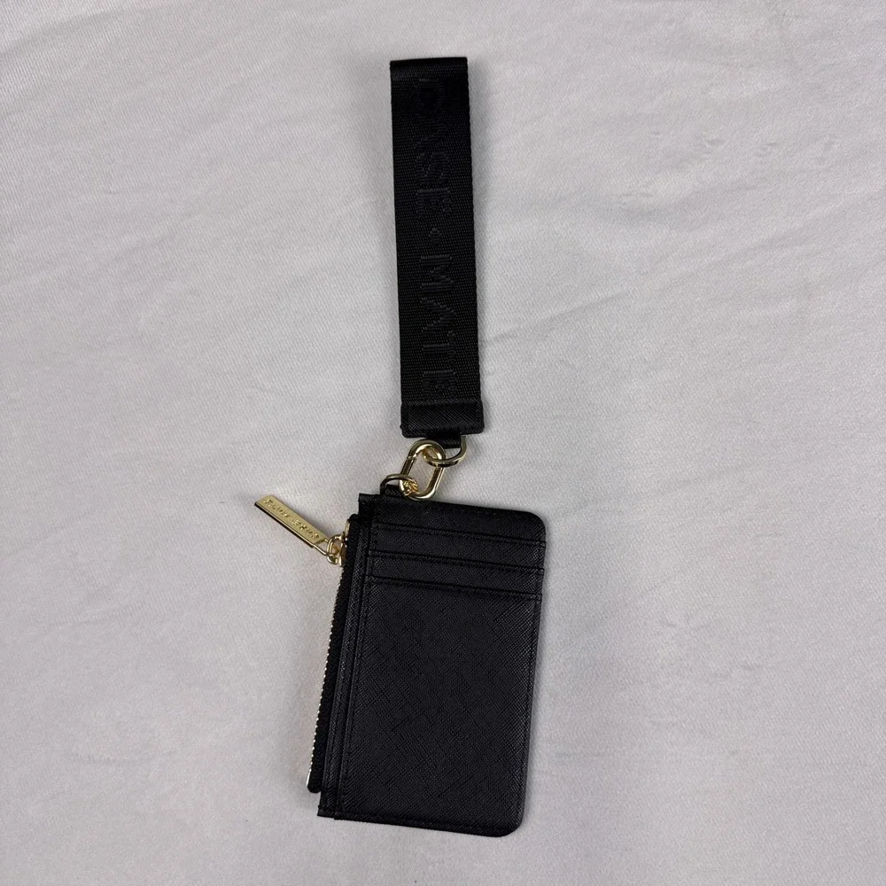 Case-Mate Essential Wristlet Set Wallet Black Saffiano Vegan Leather Universal